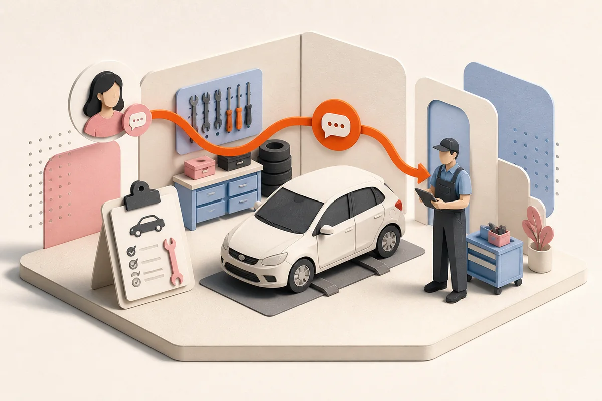 Automotive team routing vehicle sales and service questions with AI support